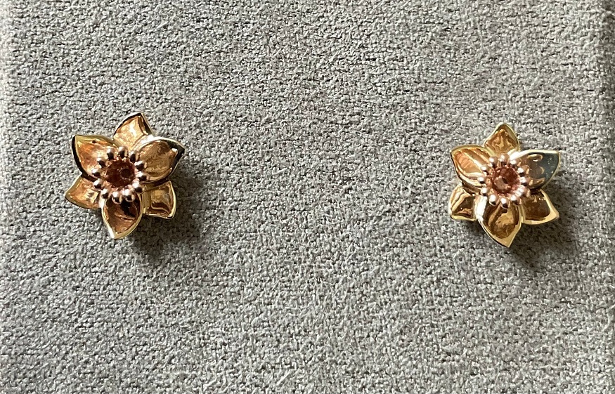 earrings available in Welsh gold